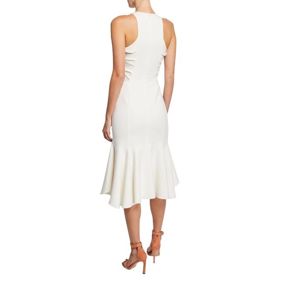 Halston Heritage White Midi Dress - Picture 2 of 10